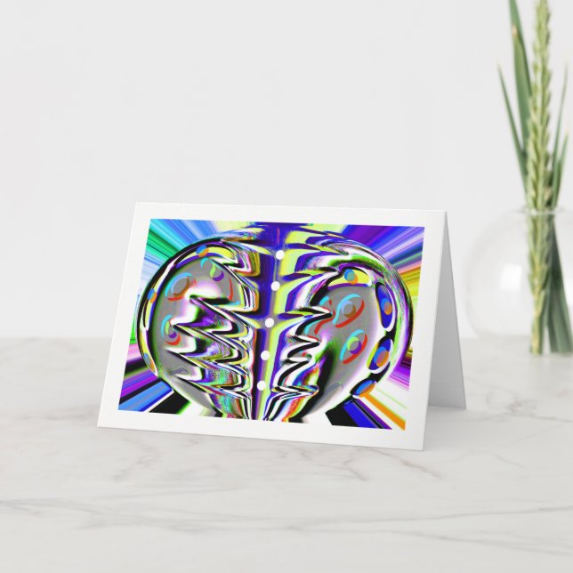 Kosmiskt kaos helgkort (Framsida)