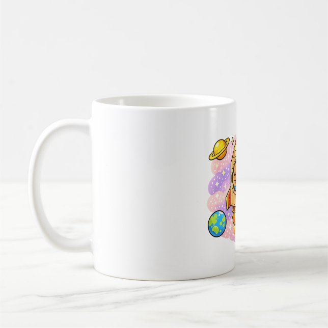 Kosmiskt Kapybara-utforskare Kaffemugg (Vänster)