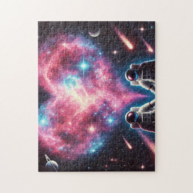 Kosmiskt Kärleksastronaut Pussel (Vertikal)