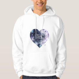 Kosmiskt kärleksmanskapuschtröja hoodie