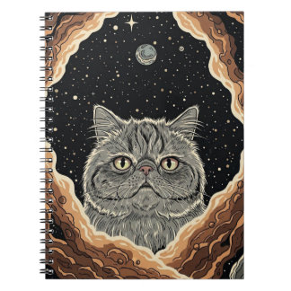 Kosmiskt Katt Anteckningsbok