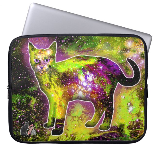 Kosmiskt Katt Sigma Elektronikväska Laptop Fodral (Framsidan)