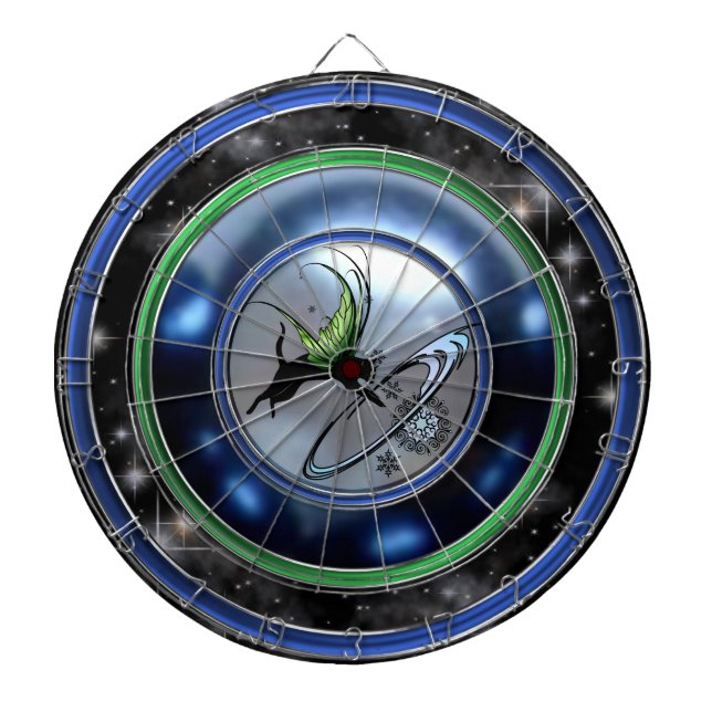 Kosmiskt Katt Snöflinga Darttavla (Framsidan)
