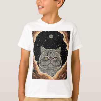 Kosmiskt Katt T Shirt