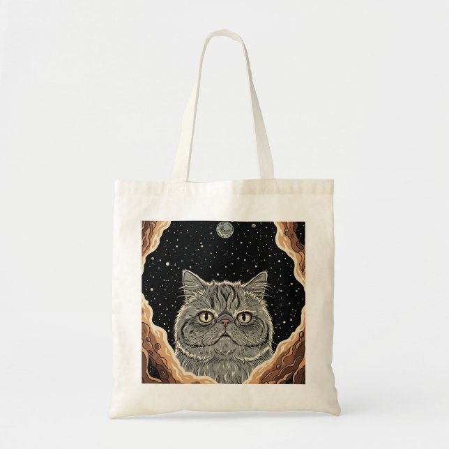 Kosmiskt katt tygkasse (Framsidan)