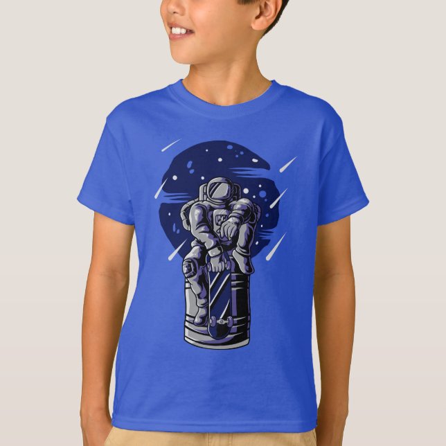 Kosmiskt Kickflip T Shirt (Framsida)