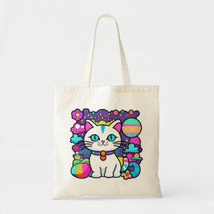 Kosmiskt Kitty Katt Tygkasse