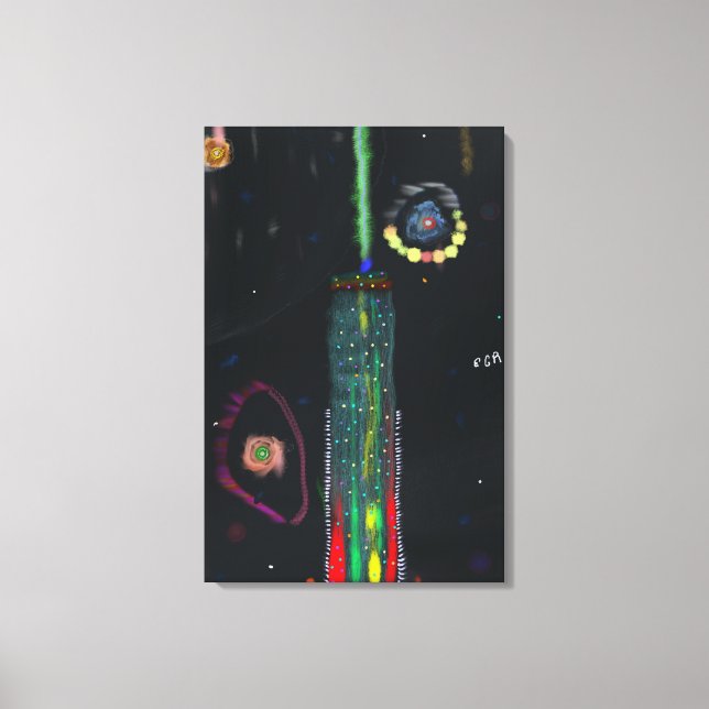 Kosmiskt konstverk canvastryck (Framsida)