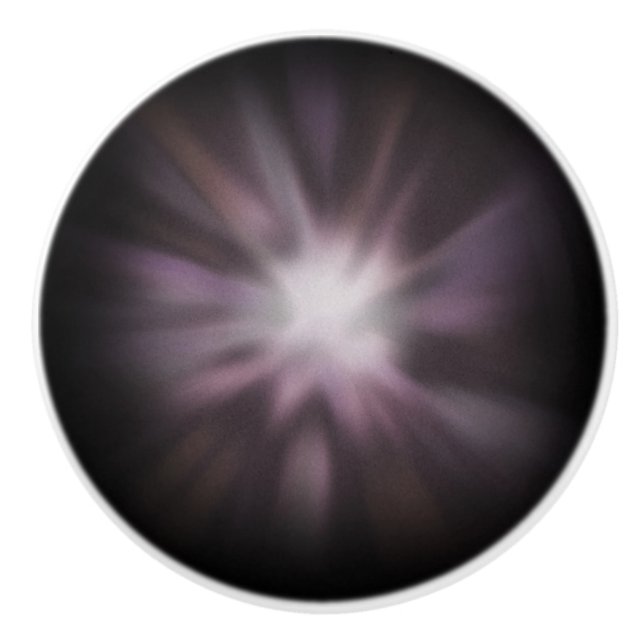 Kosmiskt konstverk med stjärnburst knopp (Framsidan)