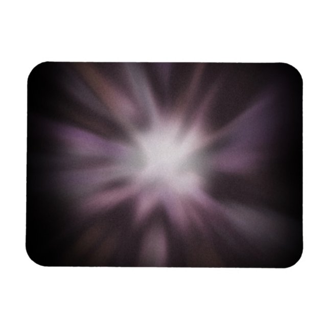 Kosmiskt konstverk med stjärnburst magnet (Horisontell)