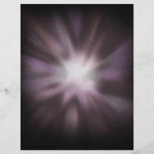 Kosmiskt konstverk med stjärnburst reklamblad