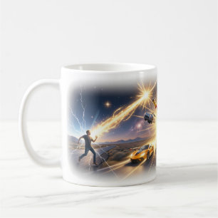 Kosmiskt kraftutbrott Äventyrs Art Mugg