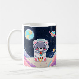 Kosmiskt kramande astronautbjörn kaffemugg