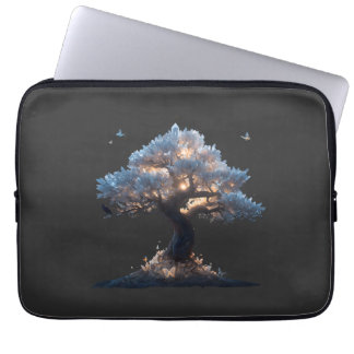 Kosmiskt kristallträd konst – Drömlös naturdesign Laptop Fodral