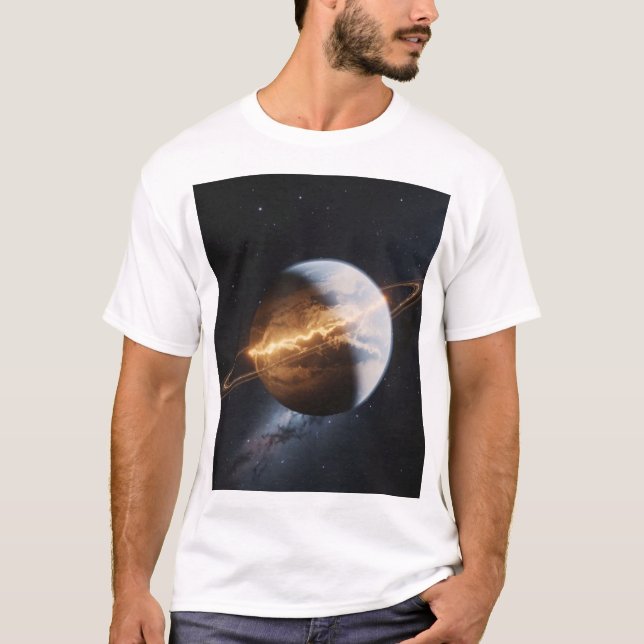 Kosmiskt läkande -- rymdperspektiv  t shirt (Framsida)