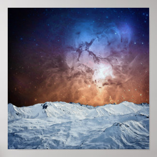 Kosmiskt landskap poster