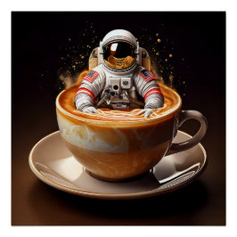 Kosmiskt latte Poster Perfect Poster