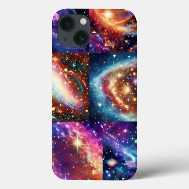 Kosmiskt lila guld rosa natten himlar galaxy colla (Baksida)