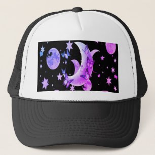 Kosmiskt Lunar Hat - astronomiinkretade huvuddukar Keps