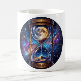 Kosmiskt månnattmånedglas Kaffe Mugg