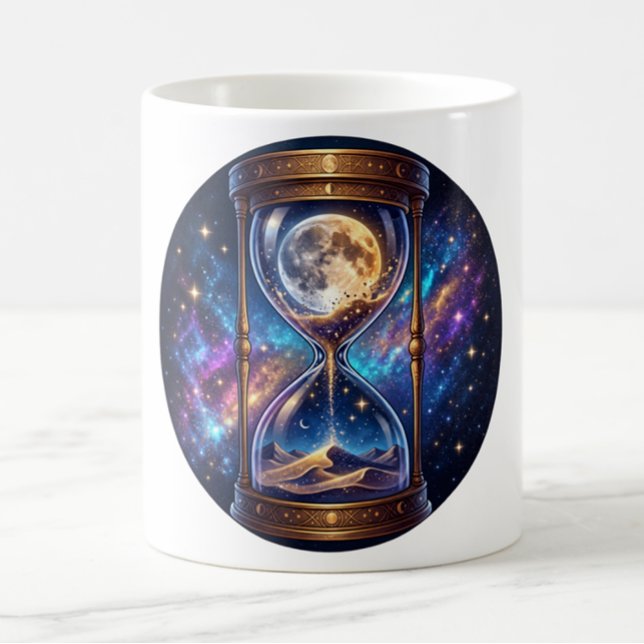 Kosmiskt månnattmånedglas Kaffe Mugg (Skapare uppladdad)