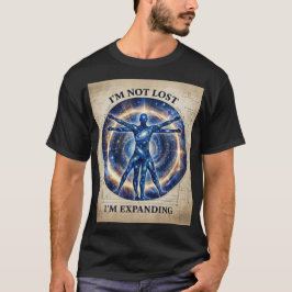 Kosmiskt Mänskligt Vitruviansk Design T Shirt