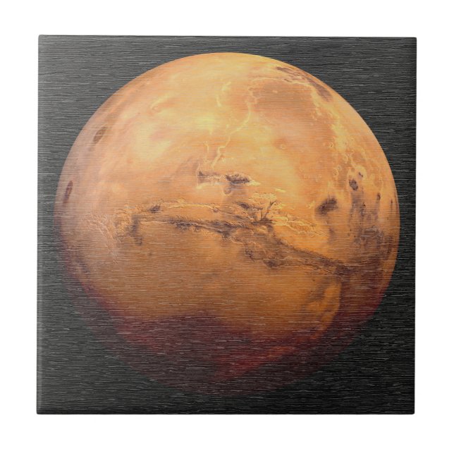 Kosmiskt Mars Planet Astronomi Kakelplatta (Framsidan)