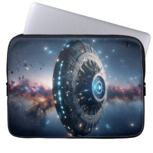 Kosmiskt möte: Alien Frakt i Galaxy Laptop Fodral