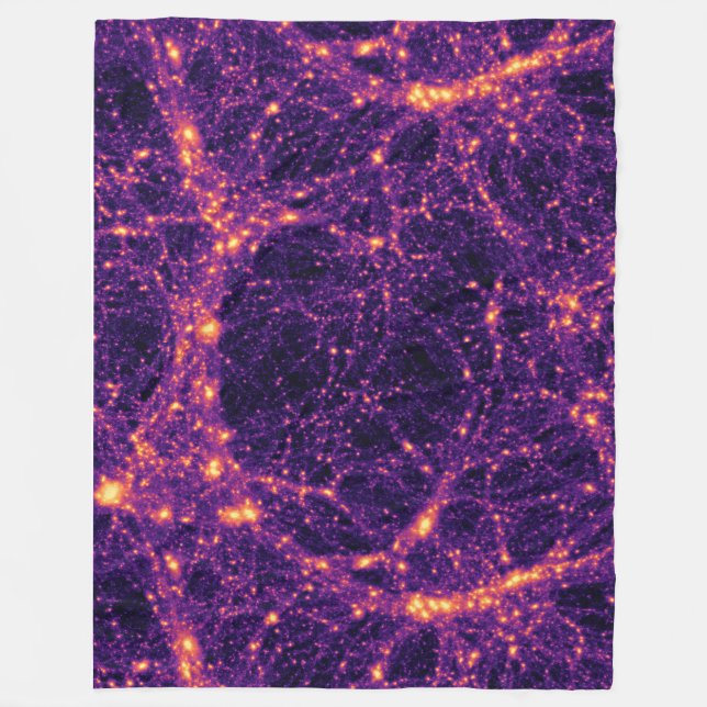 Kosmiskt nätverk fleecefilt (Framsidan)