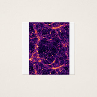Kosmiskt nätverk fyrkantigt visitkort
