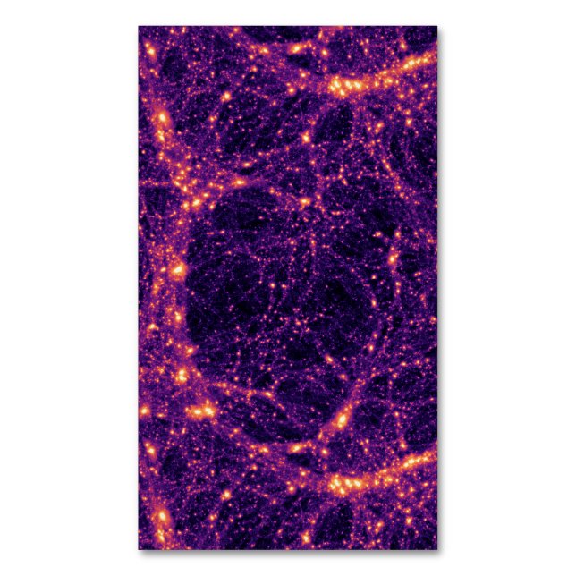Kosmiskt nätverk magnetiska visitkort (Framsida vertikal)