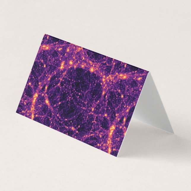 Kosmiskt nätverk visitkort (Framsida)