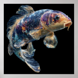 Kosmiskt Nebula Koi Poster