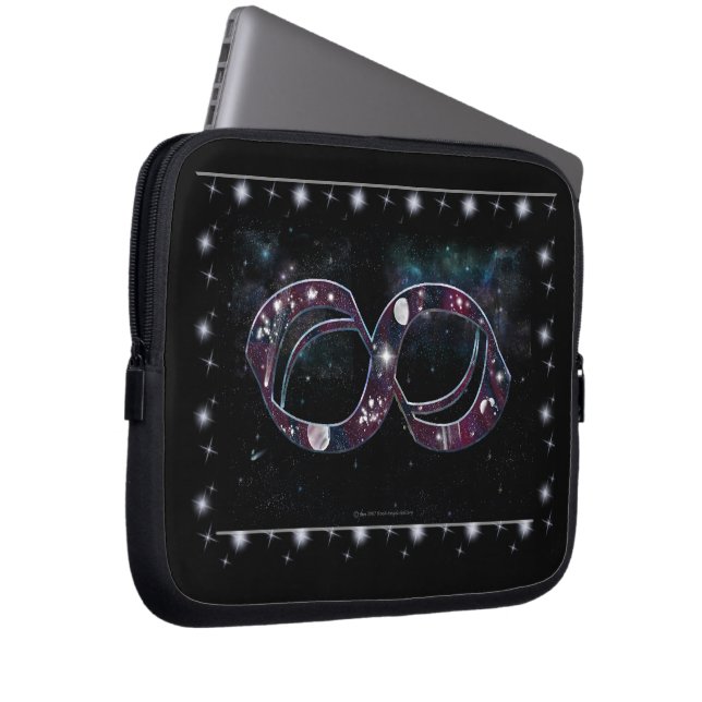 Kosmiskt oändlighet laptop sleeve (Framsidan Höger)