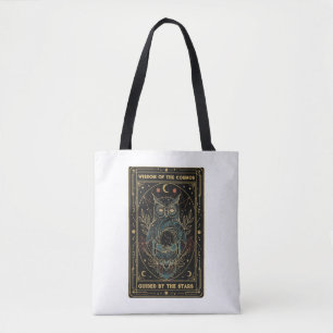 Kosmiskt Oracle Ugglor • Mystisk Celestial Tygkasse