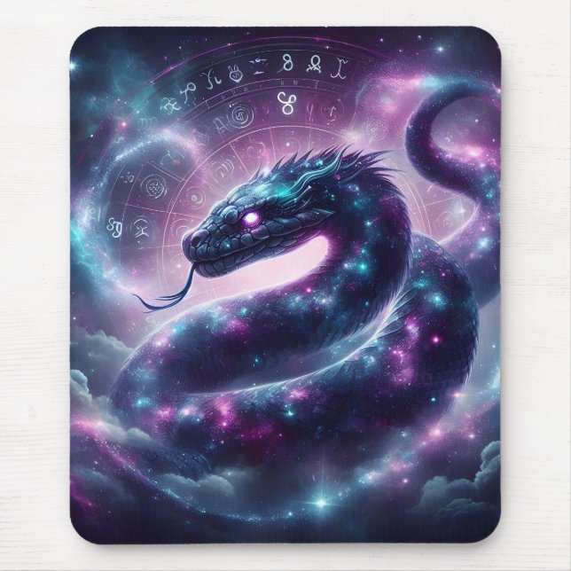 Kosmiskt Orm Zodiak Galax Astrologi Musmatta (Framsidan)