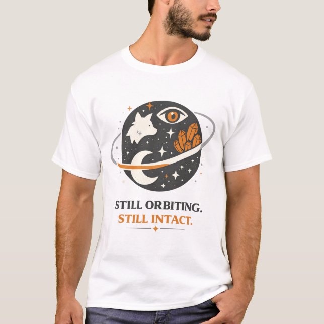 Kosmiskt överlevnadskonst t shirt (Framsida)