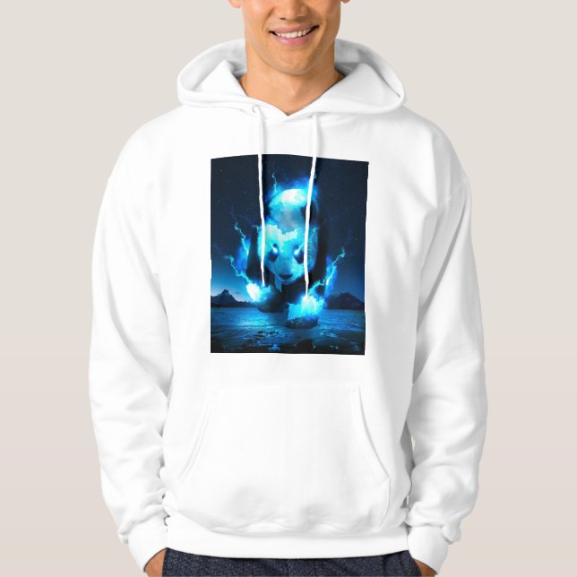 Kosmiskt Panda Hoodie (Framsida)