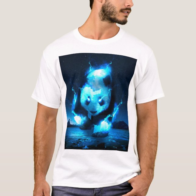 Kosmiskt Panda T Shirt (Framsida)
