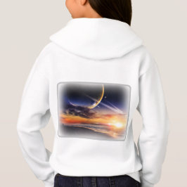Kosmiskt Planet Horisont Barn Tröja Hoodie