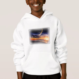Kosmiskt Planet Horisont Barn Tröja Hoodie