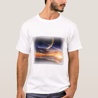 Kosmiskt planet horisont Basic T-Shirt