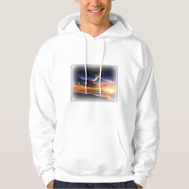 Kosmiskt Planet Horisont Vuxen Tröja Med Dragkedja Hoodie