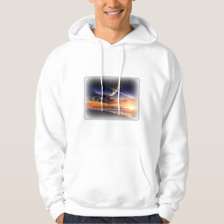 Kosmiskt Planet Horisont Vuxen Tröja Med Dragkedja Hoodie