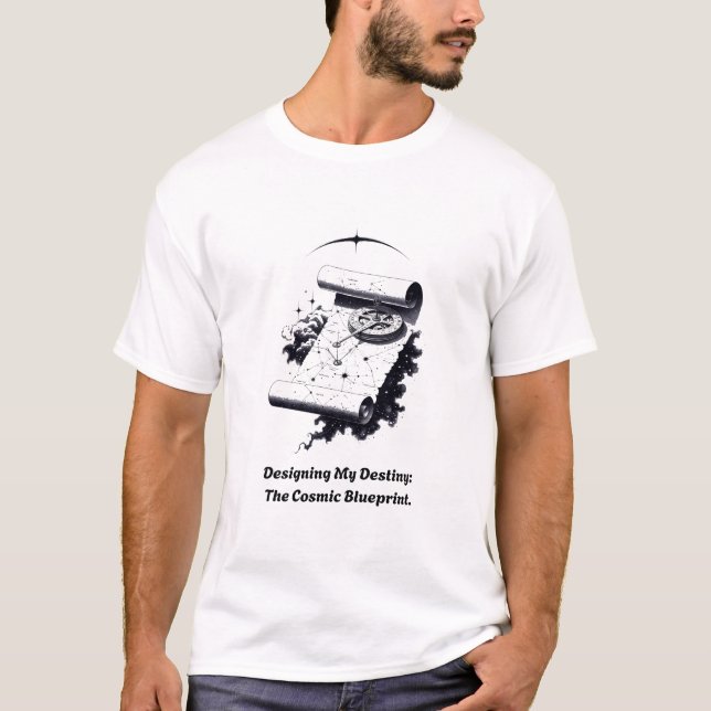 Kosmiskt Ritnings T-Shirt (Framsida)