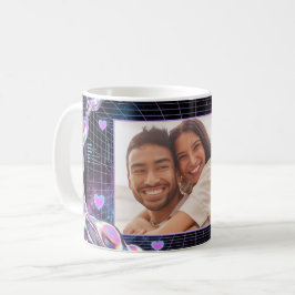 Kosmiskt Romantiskt Digitalt Kärleks Valentine-kor Kaffemugg