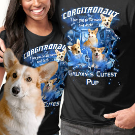 Kosmiskt Rymd Lägg Till Husdjursnamn och Foton Boo T Shirt