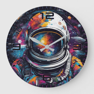 Kosmiskt rymdskepp Astronaut Nebula Väggur
