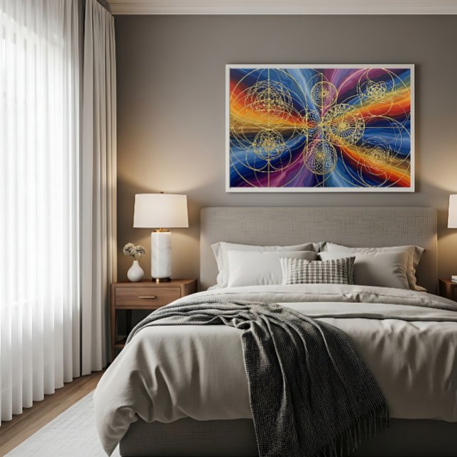 Kosmiskt Sakral Geometri Canvastryck (Skapare uppladdad)