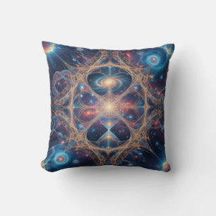 Kosmiskt Sakral Geometri Galax Mandala Konst Kudde